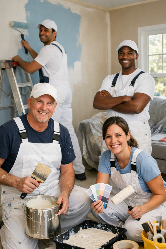 distinct home painters team